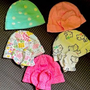 Hats n mittens for newborn